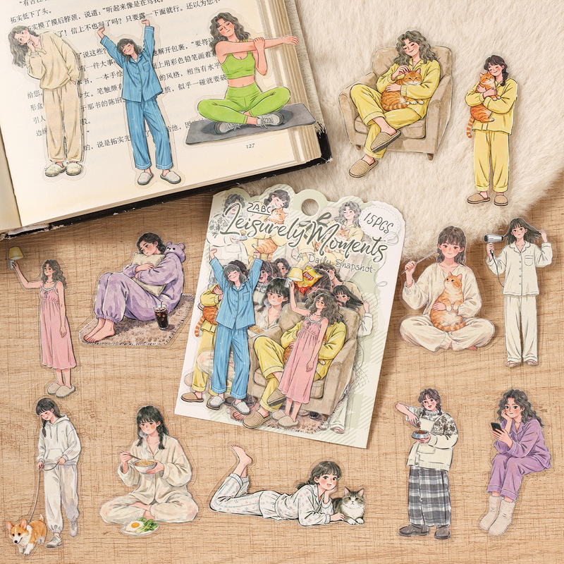 Embellishments For Scrapbooking - Набор из 15 элегантных наклеек с